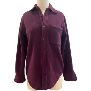 Aritzia TNA Polar Shirt Jacket in Potent Purple Sz 1 (Small)